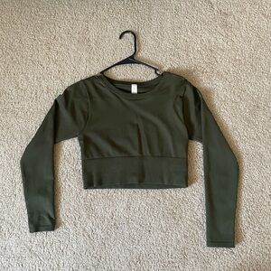 Green workout aerie crop top - NEVER WORN